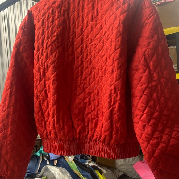 Liz Claiborne Red Quilted Jacket - Picture 4 of 7